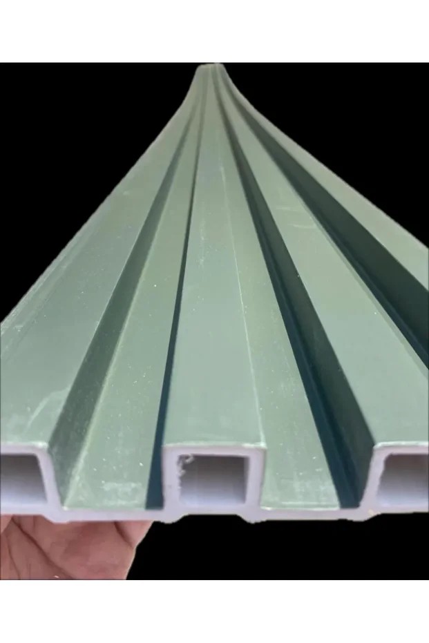 16x290cm 1 Adet ATC Ördek Başı Yeşil Prefabrik Ofis Konut Dekoratif PVC Kaplama Lambiri Duvar Paneli