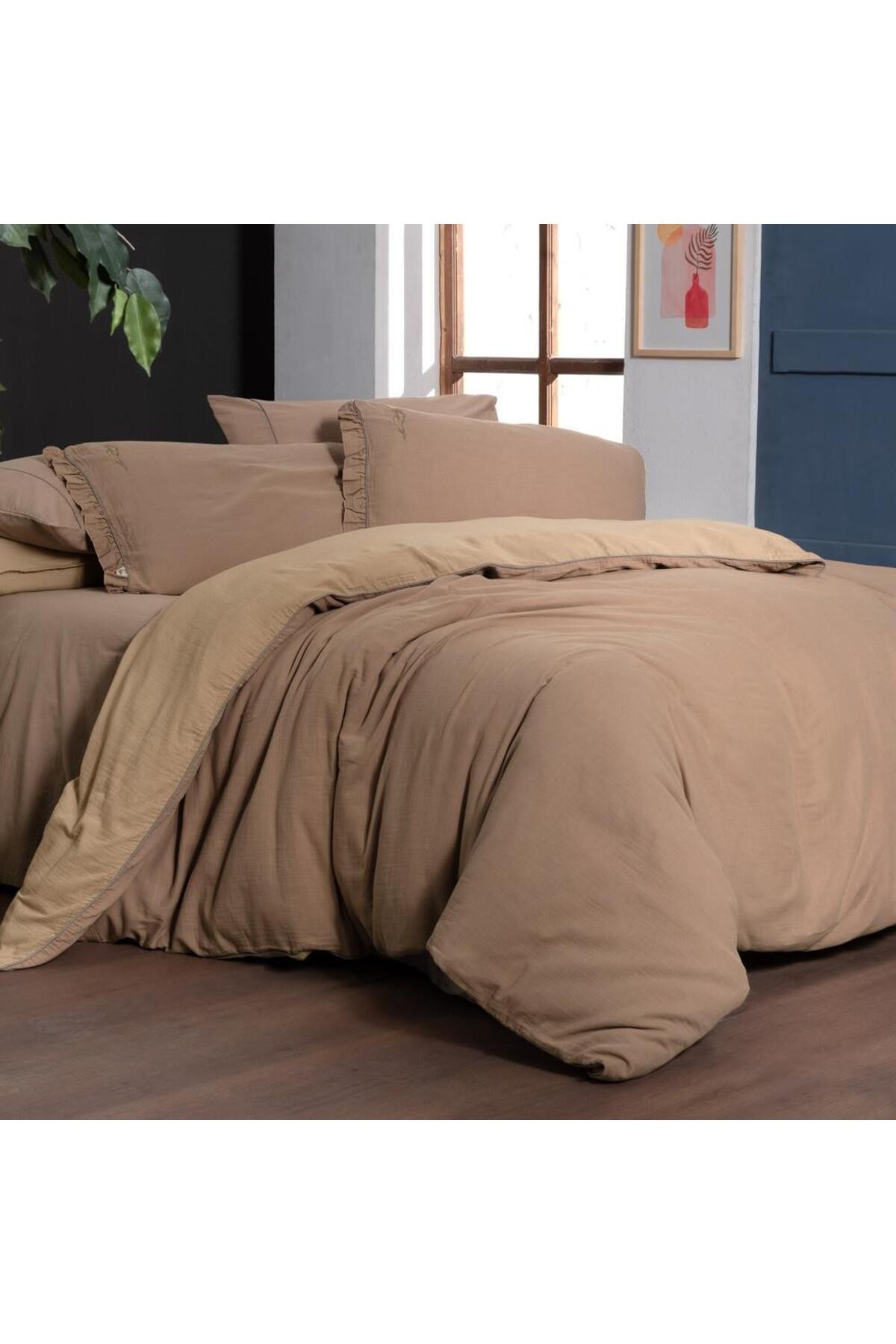 Mood Comfort Kenyon Çift Kişilik Nevresim Takımı Bej