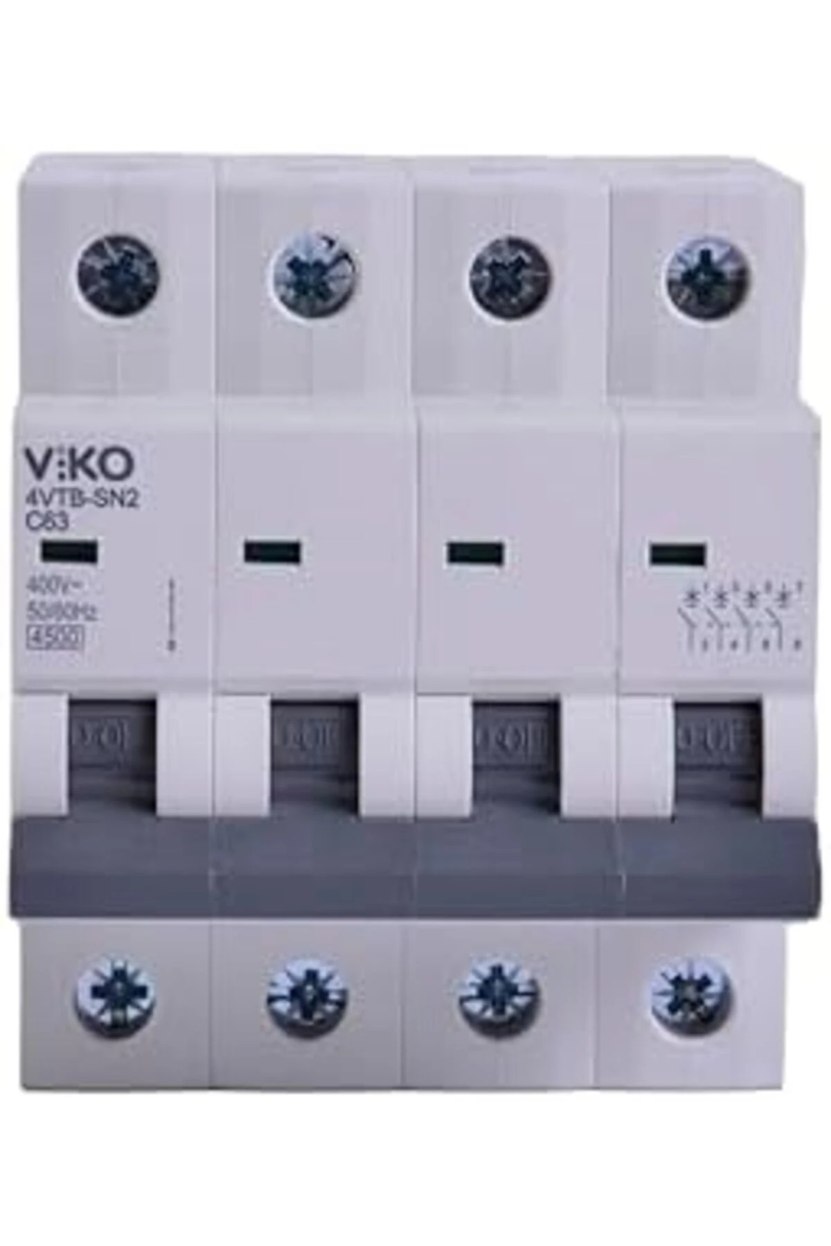 4VTB-4C63 Otomatik Sigorta 4,5kA C Tipi 4 Kutup 63A BAGHOOSE 1059428