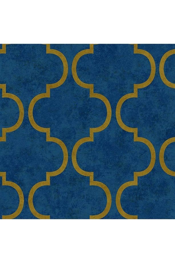 Indigo 4703-6 Geometrik Desenli Non Woven Duvar Kağıdı