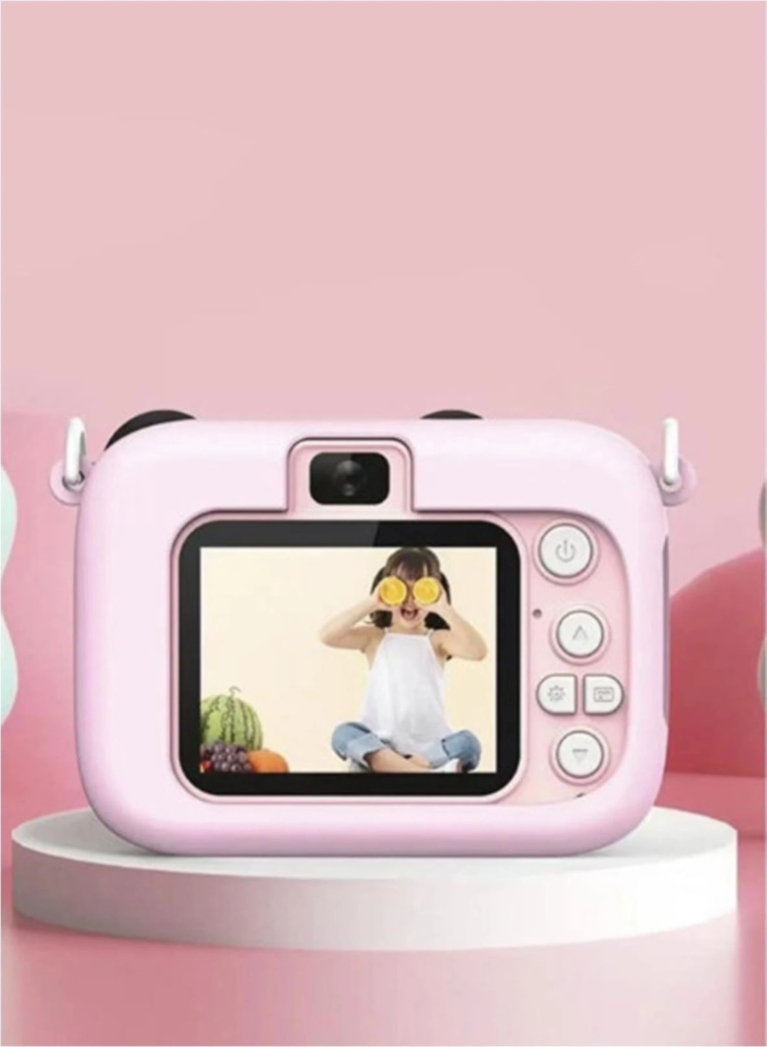 Buğz Mini 1080P Hd Çocuk Kamera Dijital Fotoğraf Makinesi 2.0 Inç Ekran 5 Adet Oyun Pembe