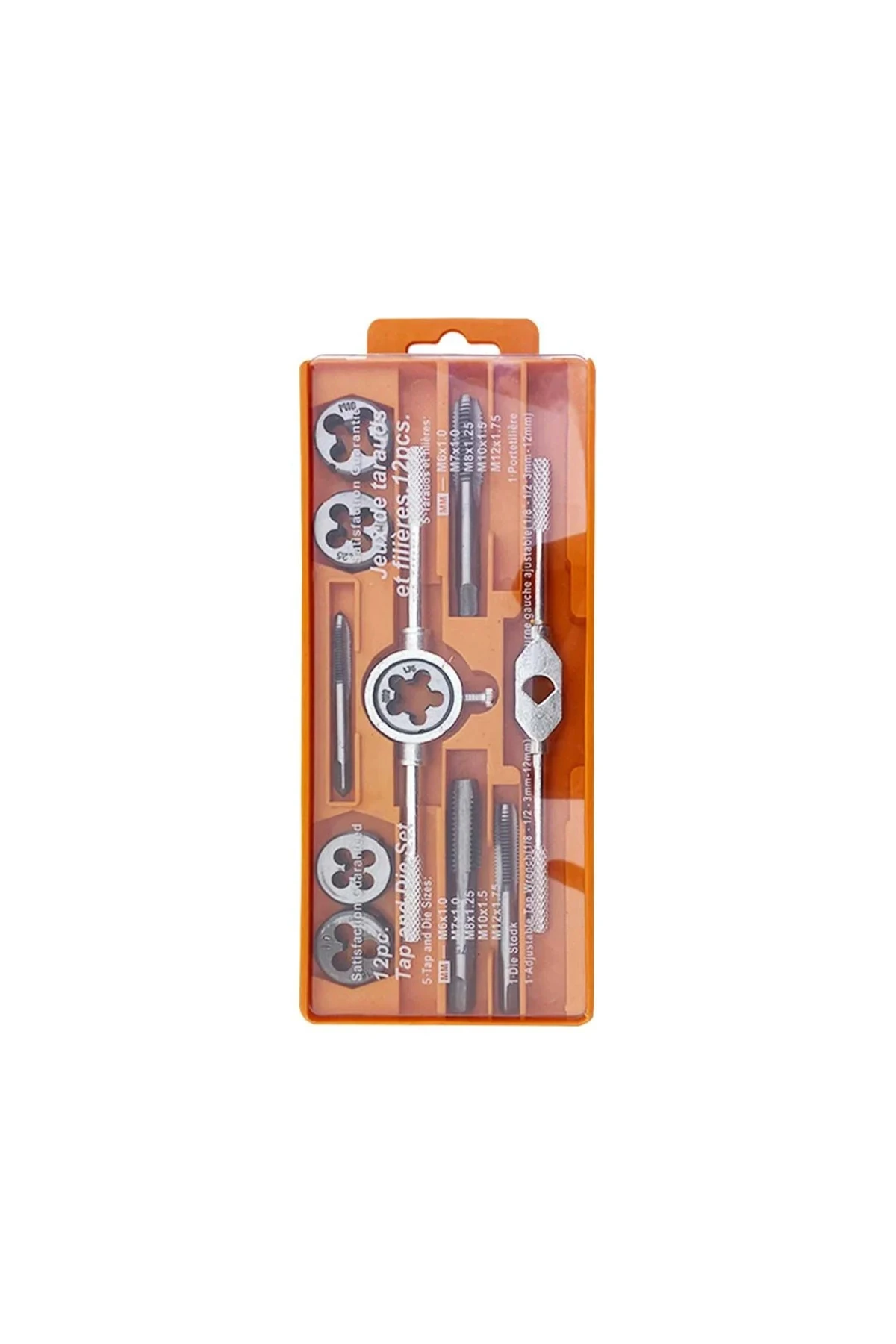 Kılavuz Pafta Seti 12 Parça Kılavuz Pafta Takımı Kutulu Kollu OKAN HIRDAVAT