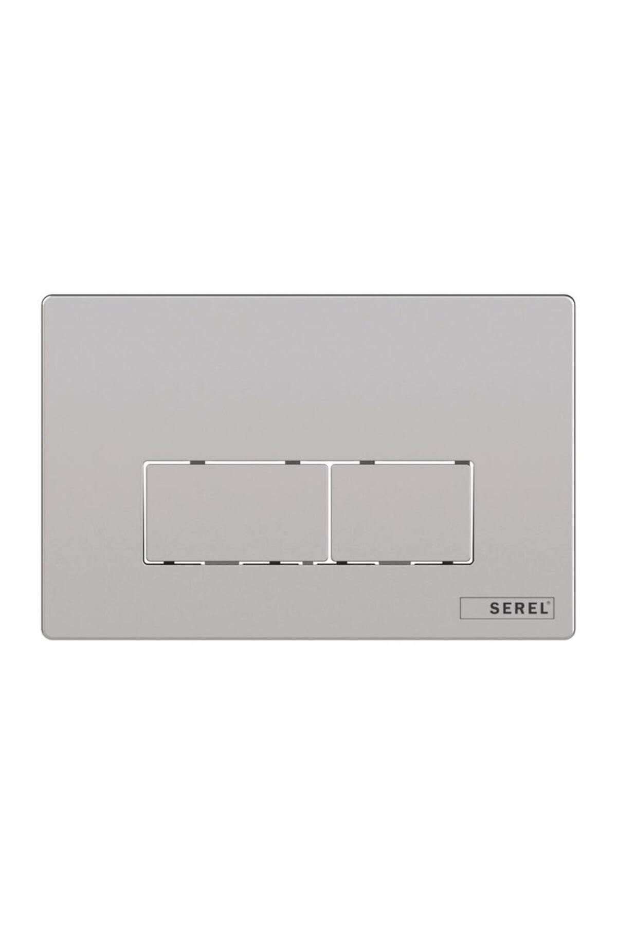 Serel Gömme Rezervuar Paneli P58 Mat Krom (Metal Kaplama) P580110