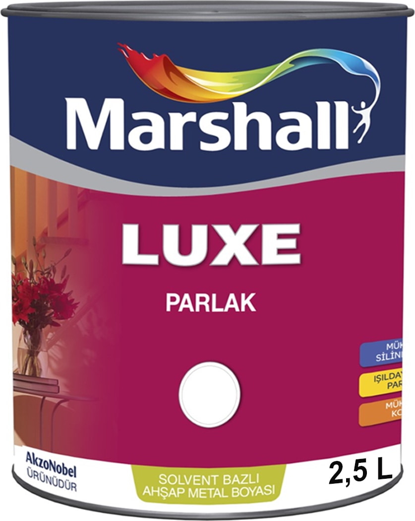 Luxe Parlak Yağlı Boya Beyaz 2.5 Lt (3,5 Kg)