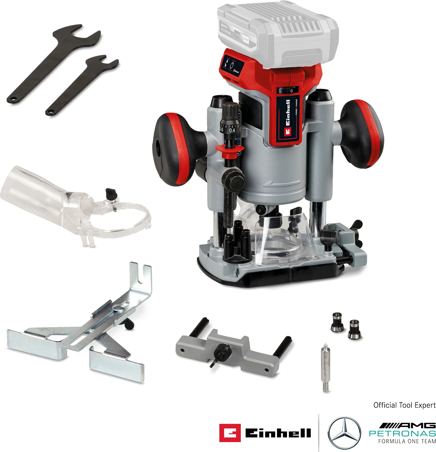 Professional Akülü Dik Freze TP-RO 18 Li BL-Solo Power X-Change (18 V, Li-Ion, 35 mm Hareket Mesafesi, Kömürsüz Motor, Paralel Kılavuz Dahil, Akü ve Şarj Cihazı Dahil Değildir) - 4350411