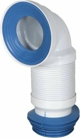 YT69 Dirsekli Körüklü Klozet Gider Borusu-Klozet Pis Su Gideri Akardiyon Borusu Kada