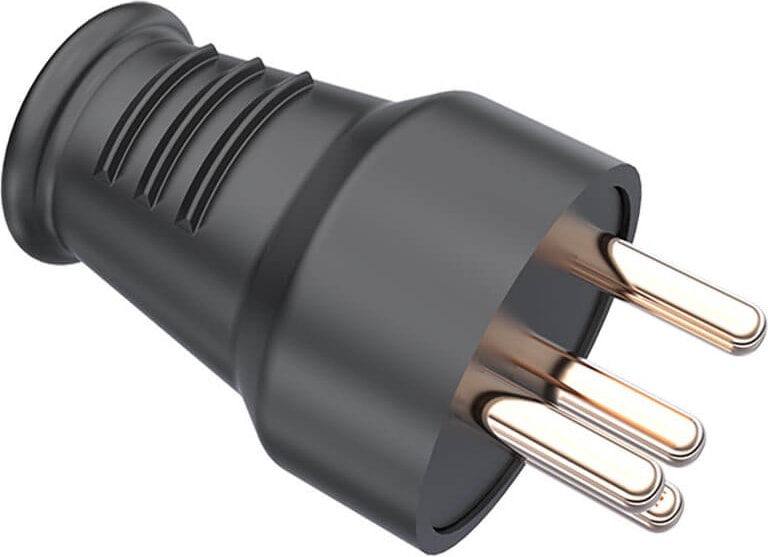 3X25A Trifaze Kauçuk Düz Fiş BY10-300