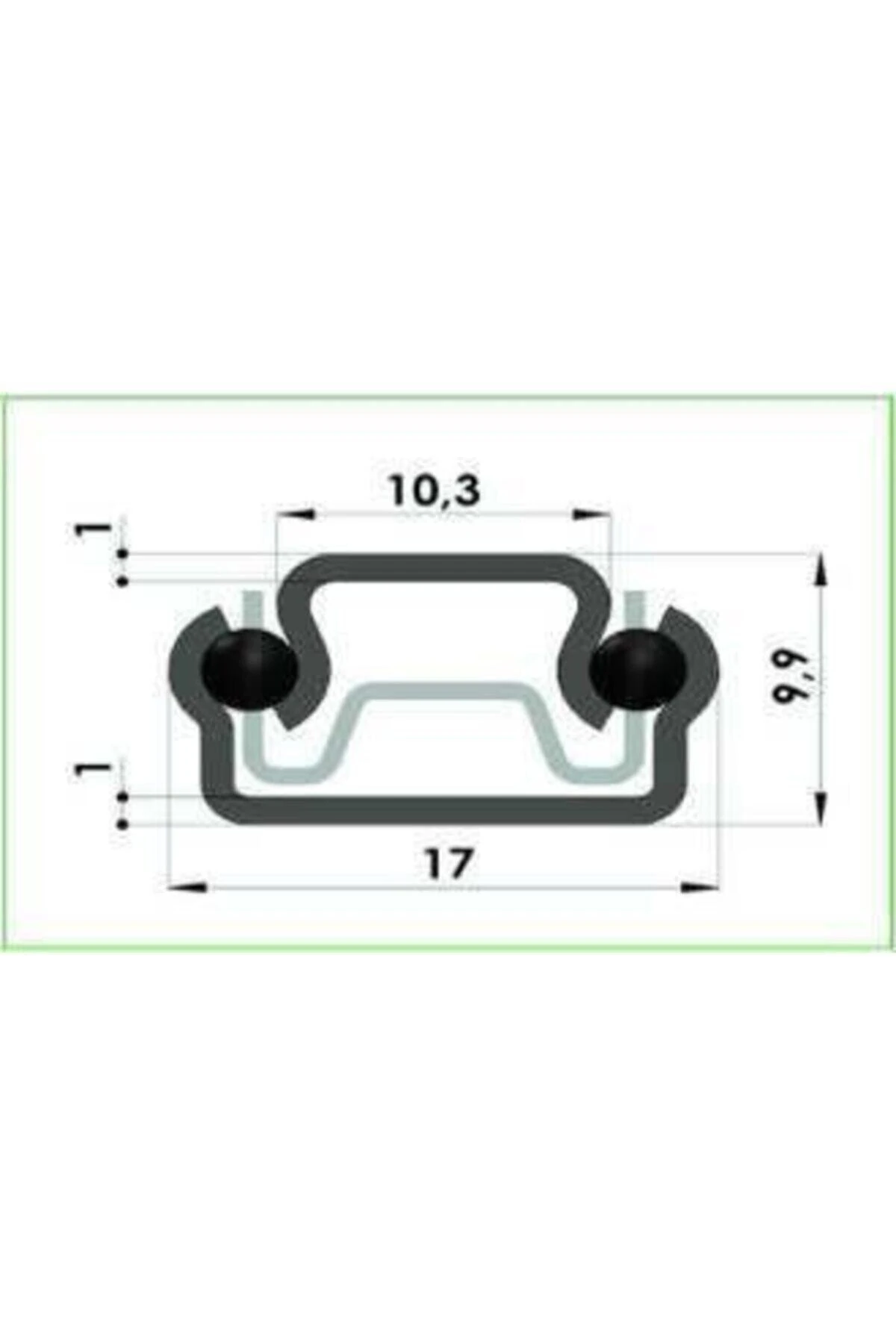 17mm Gömme Ince Teleskopik Bilyeli Dolap Çekmece Rayı 40,6 Cm