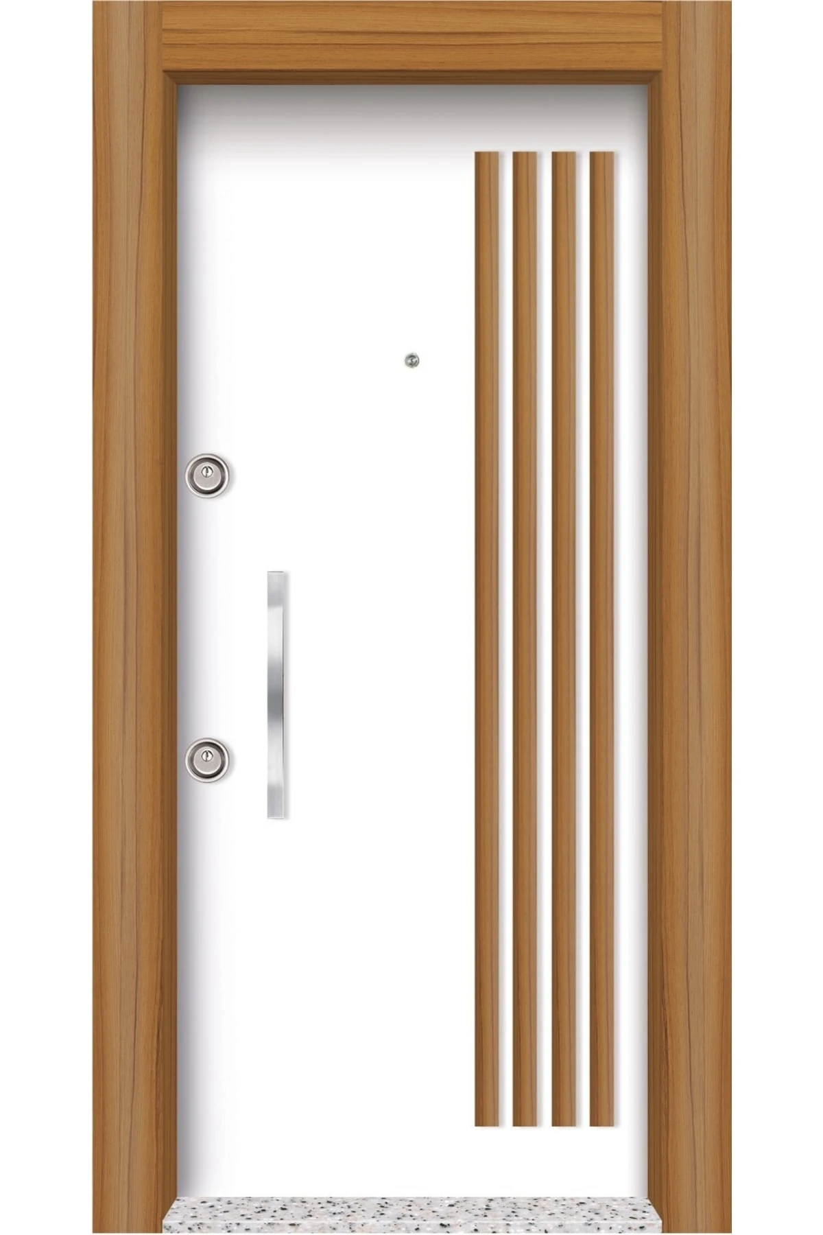 Daire Giriş Kapısı, Çelik Kapı, Mn-1010 Kabartmalı Sağ