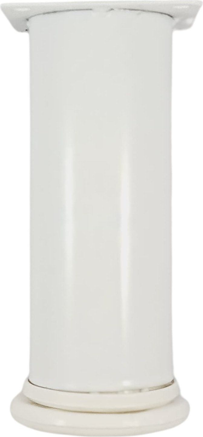 40 Lık 12 cm Beyaz Metal Yuvarlak Ayak ( 4 Adet )
