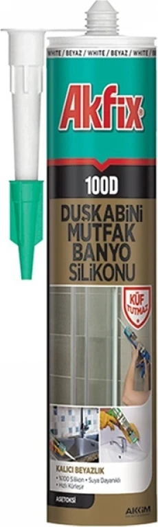 100D Duşakabin Mutfak Banyo Silikonu Şeffaf 310 ml