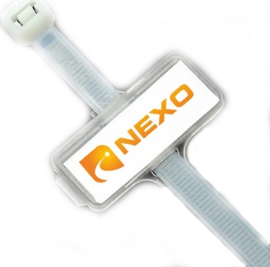 ET1 Kablo Bağı Etiket Taşıyıcı Beyaz 31 x 10 mm 100'lü