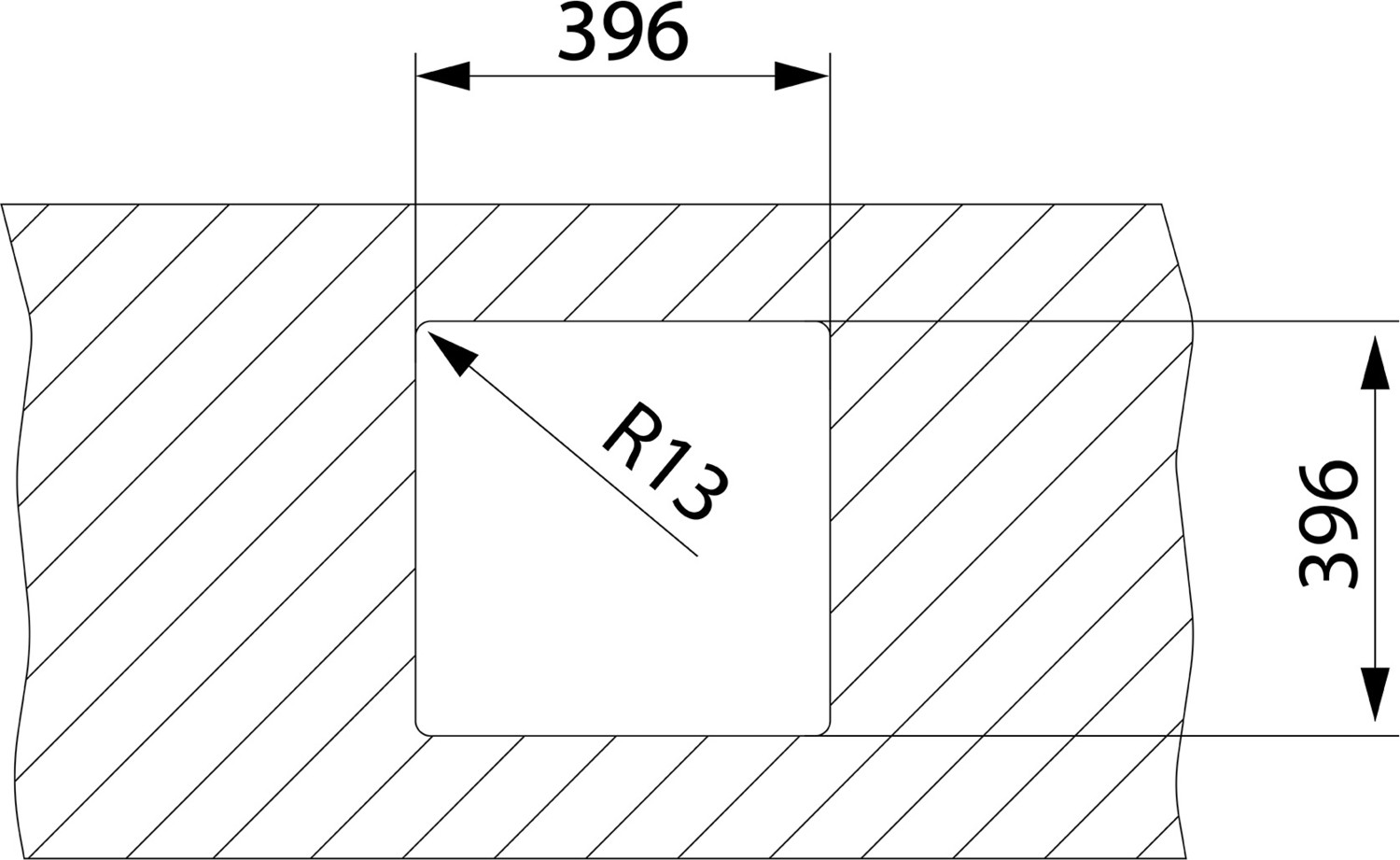 - Be Lınea Pureclean 40.40 - Tezgahaltı Eviye - Paslanmaz Çelik - 40 cm - 115000064