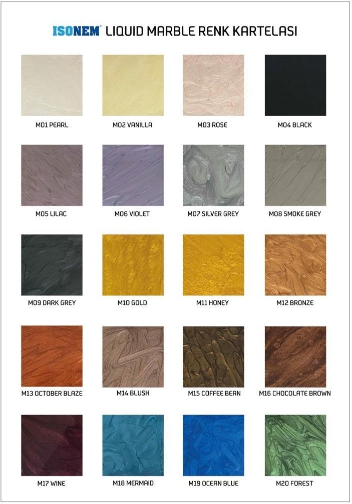 Isonem Liquid Marble Tezgah ve Zemin Kaplaması 5 kg Set Honey