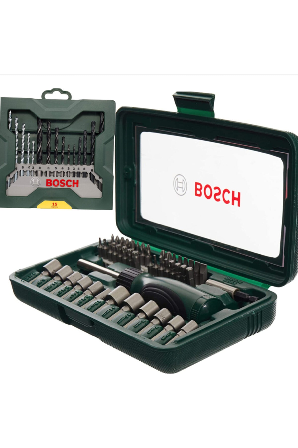 BOSCH 46 Parca Tornavida Ve 15 Parça X Line Matkap Ucu Seti Birlikte