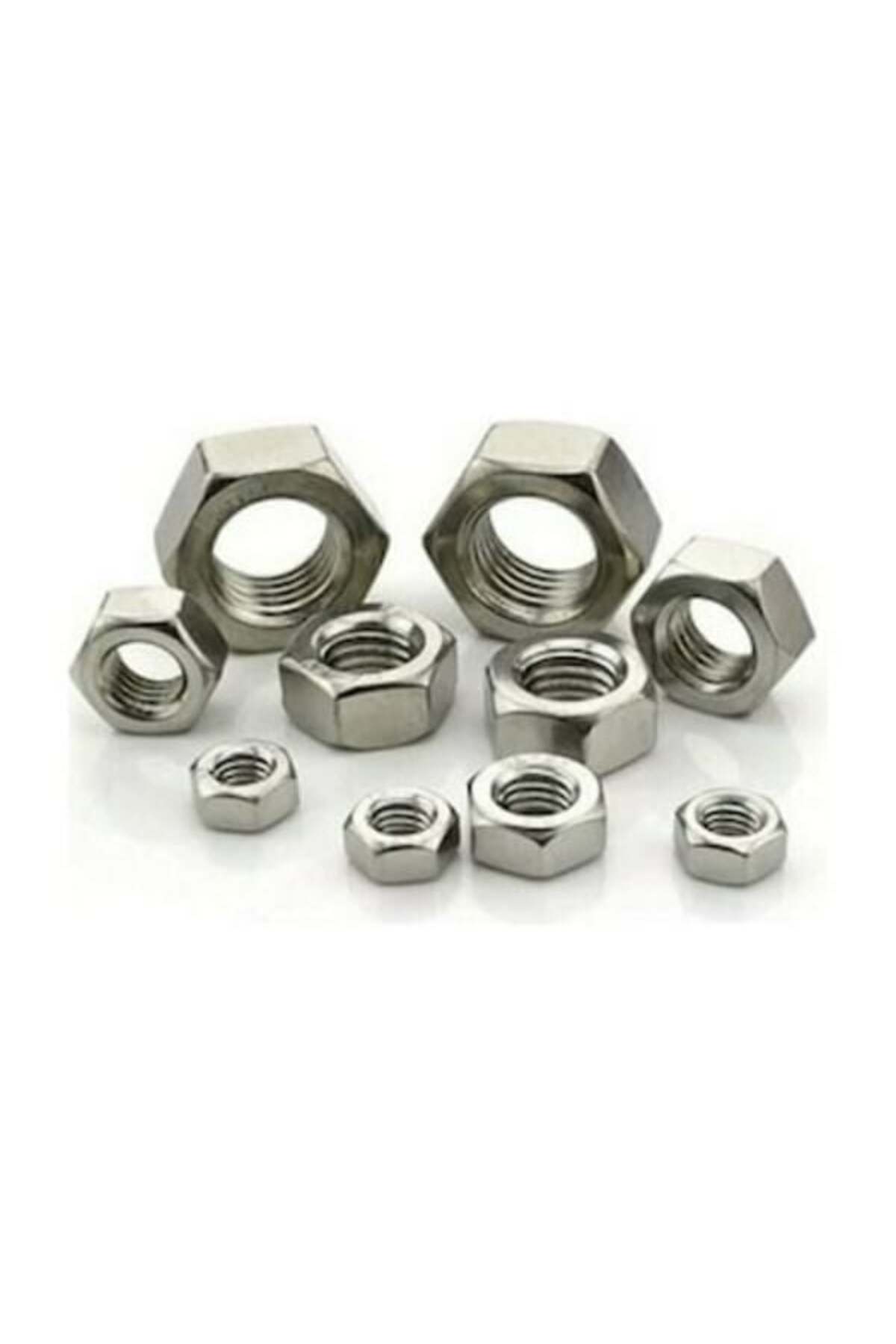 AKDENİZ  Çelik Galvanizli Somun Din934 M8x1,25 6 Kalite 50.000 Adet