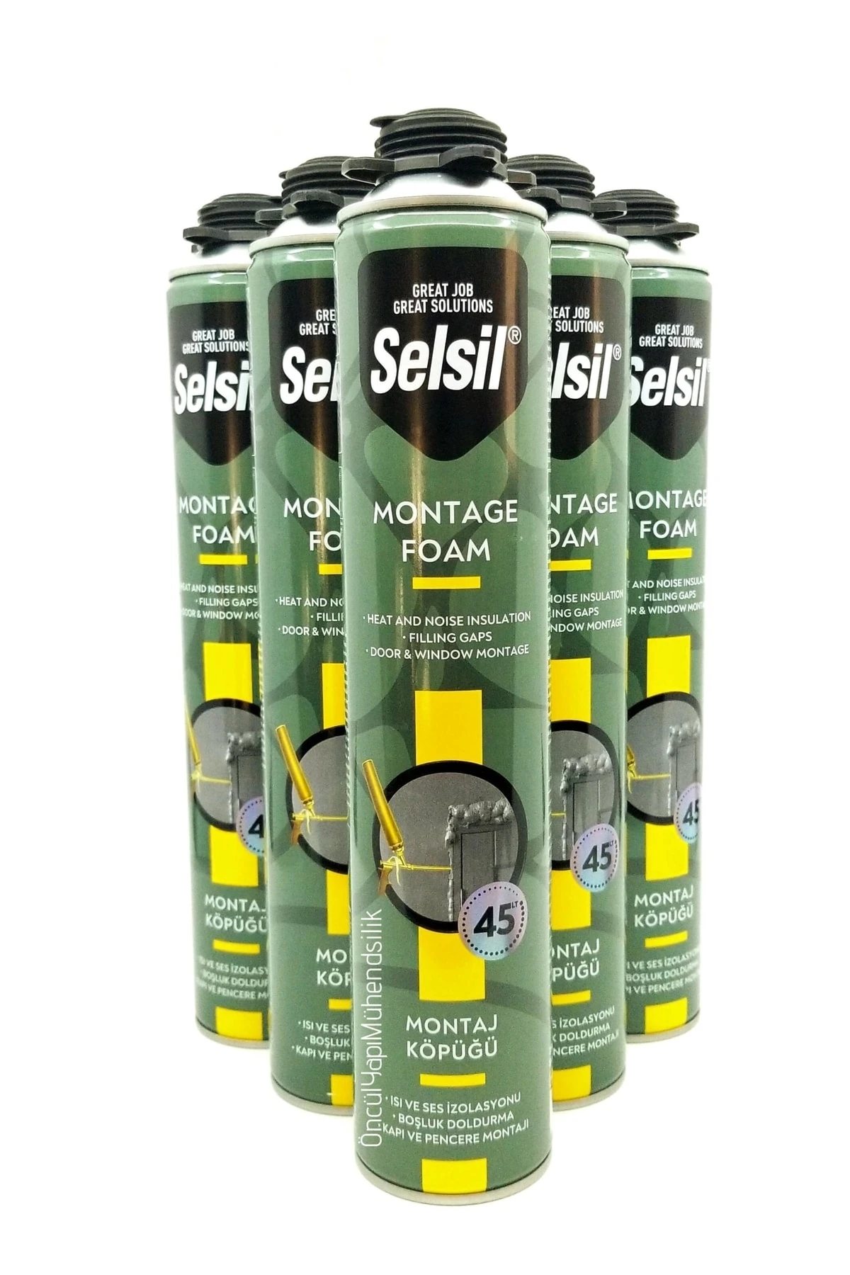 Selfoam Tabancalı Poliüretan Dolgu Montaj Köpüğü 750ml / 845gr (16 Adet)