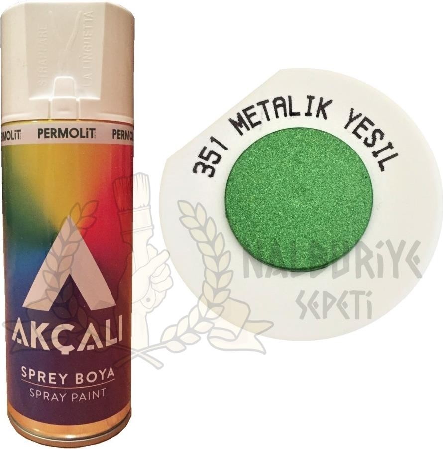 Sprey Boya Metalik Yeşil (Simli) 400 ml - 351