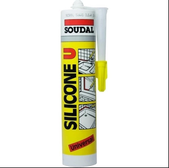 Soudal Silikon Şeffaf 280 gr Beyaz