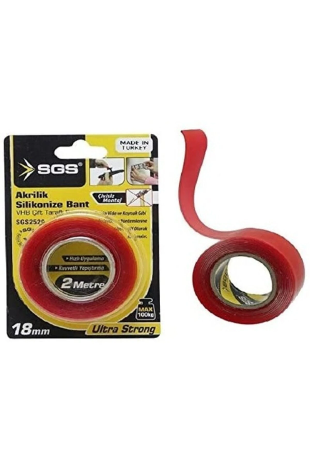 Akrilik Silikonize Bant 18 mm