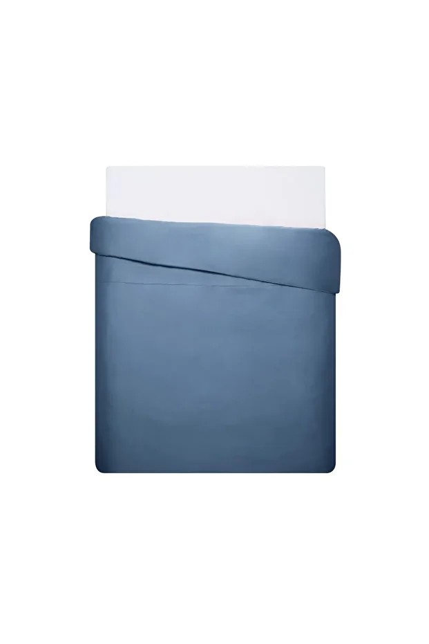 Mix&Match Pamuk Saten Çift Kişilik Nevresim Kılıfı İndigo