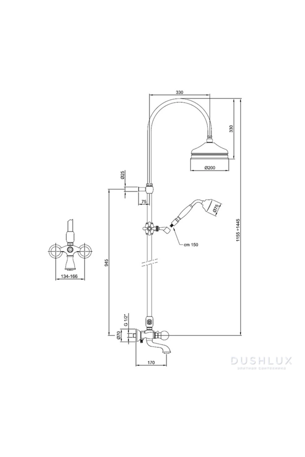 İtalyan Webert Karenina Banyo Bataryasi Swarovsky Taşli Duş Kolonu ,El Duşu Seti Krom