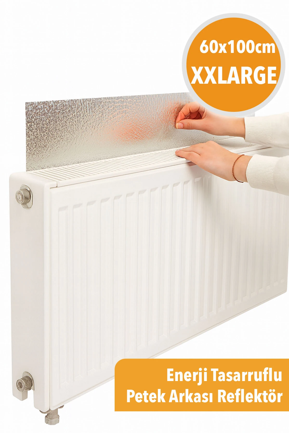 1 ADET Petek Kalorifer Radyatör Arkası Folyolu Plaka Isı Yalıtım Levhası Şilte