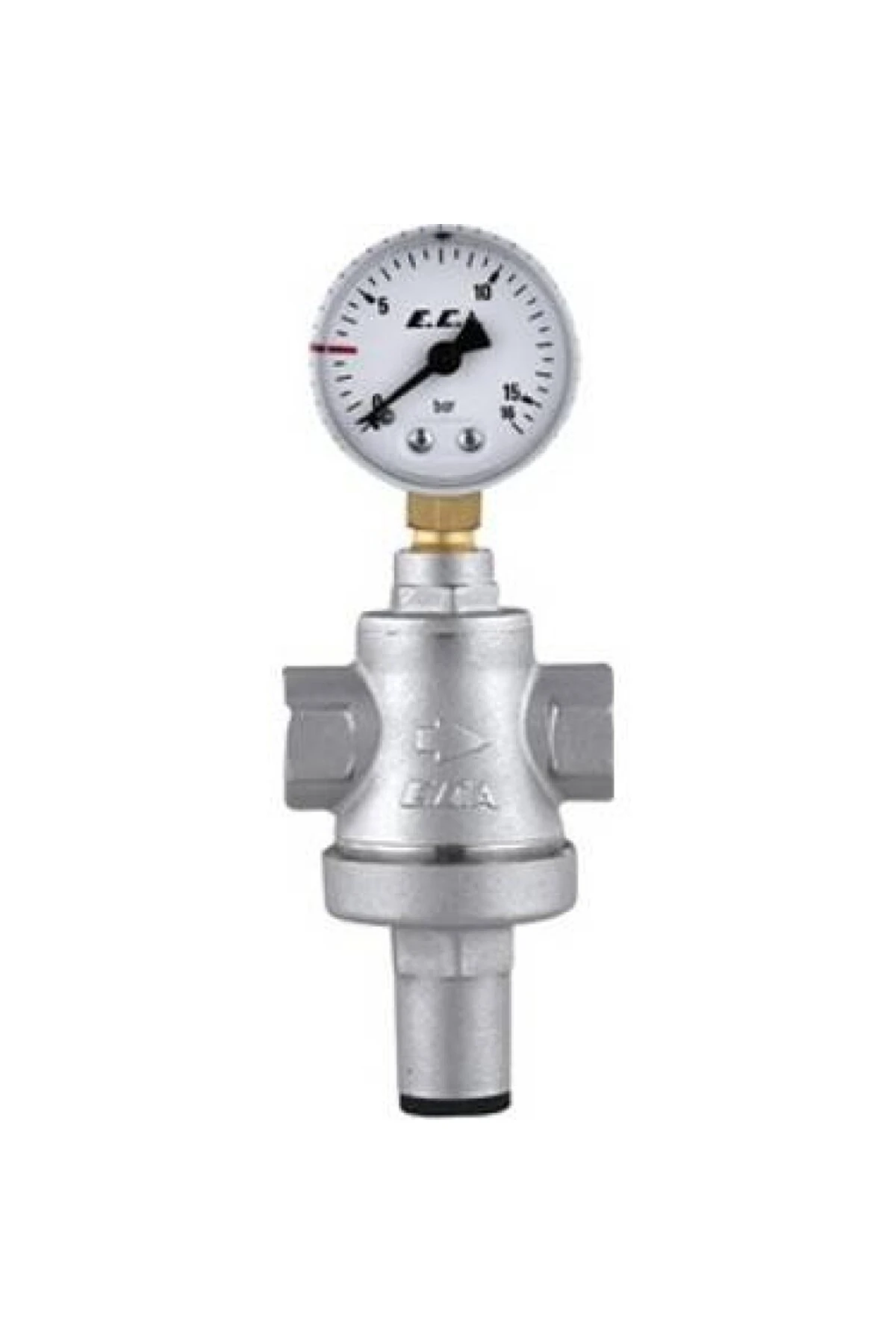 1" Basınç Düşürücü Valf Manometreli Pistonlu