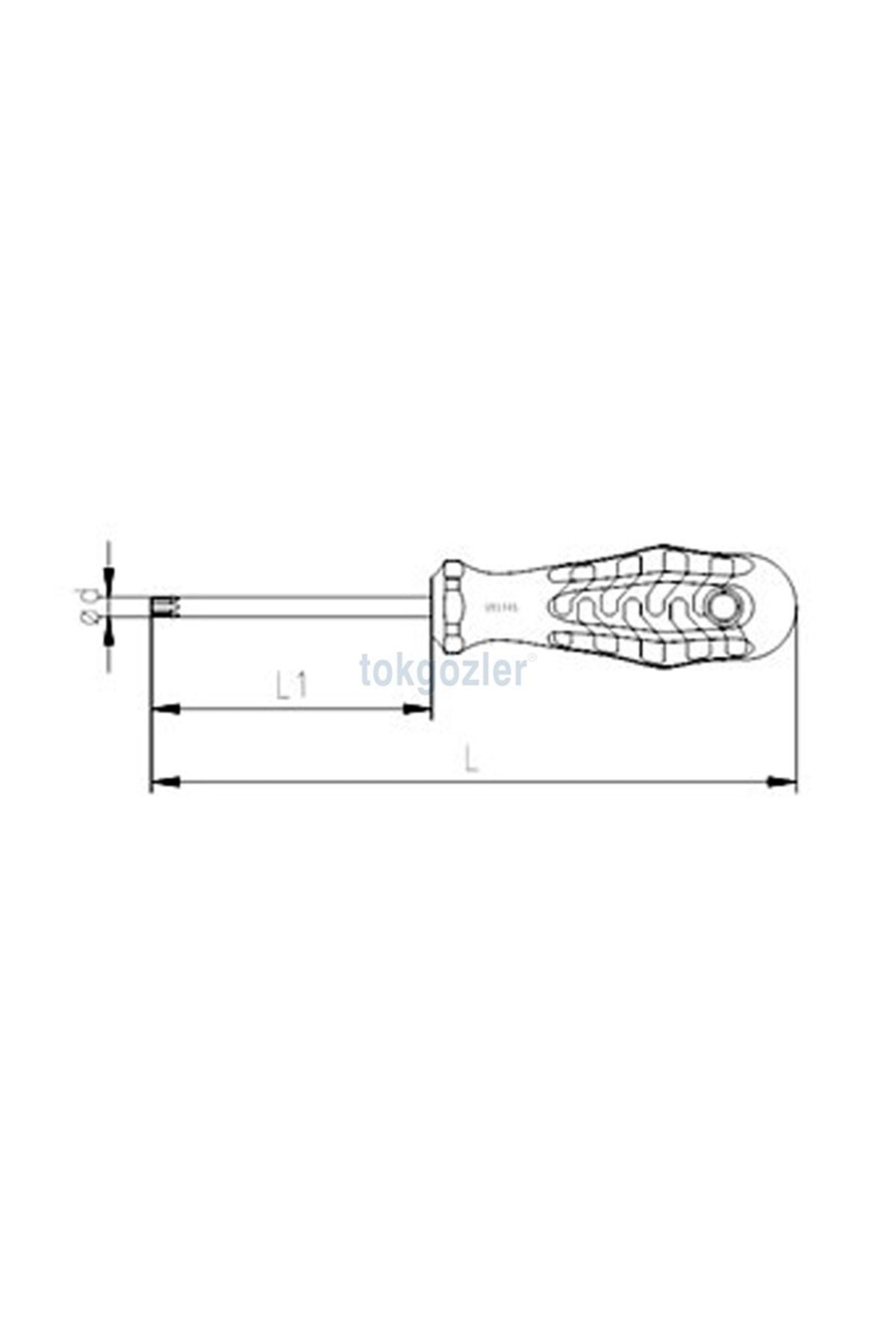 4776 Delikli Torx Uçlu Tornavida (tork Uçlu) Tr 27 - 5x125 Mm