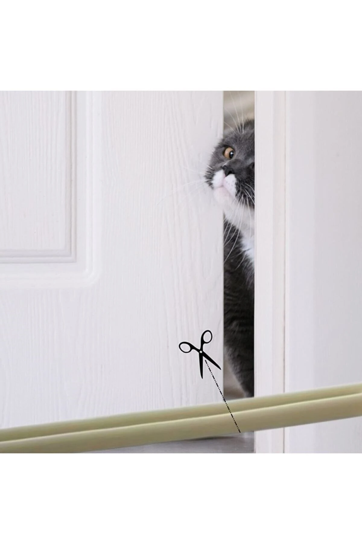 90cm Kapı Altı Soğuk Kesici Isı Yalıtımı Süngeri Kapı Altı Rüzgarlığı - Kahverengi