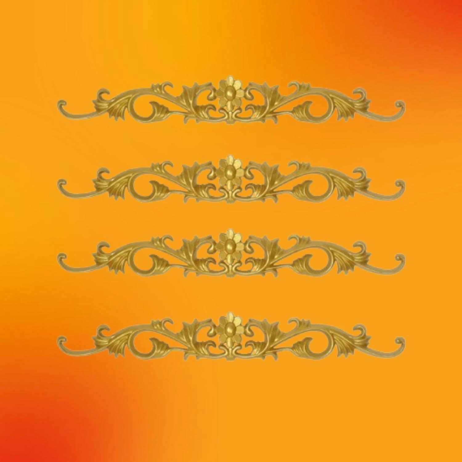 Papatya Motif 10 x 65 cm 4 Adet