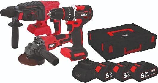 Atbl 21 3 Lü Kömürsüz Kombo Set (Matkapa+Taşlama+Kırıcı Delici