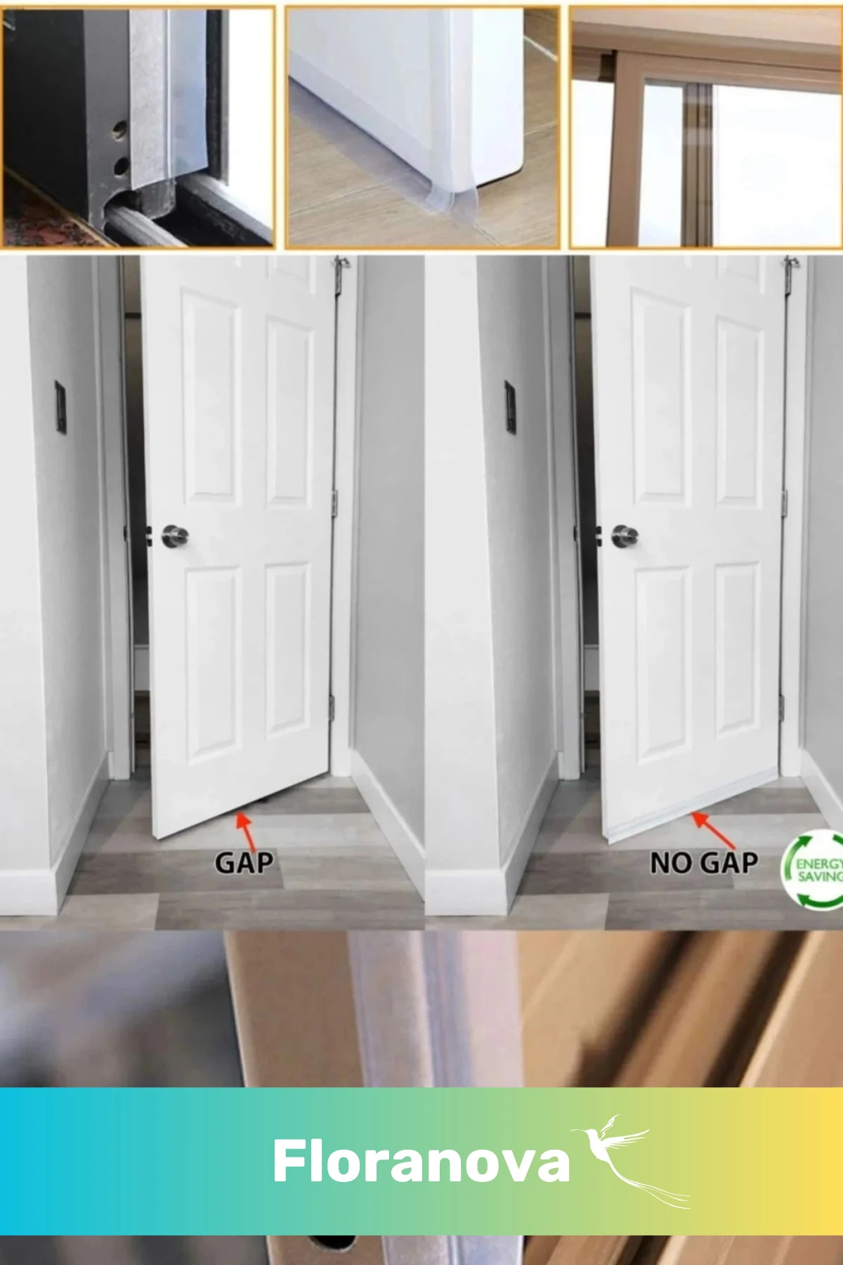 Ses Böcek Toz Önleyici Rüzgar Kesici Yalıtım Kapı Pencere Isı Izolasyon Şeffaf Şerit Bant 5mt 1 Adet