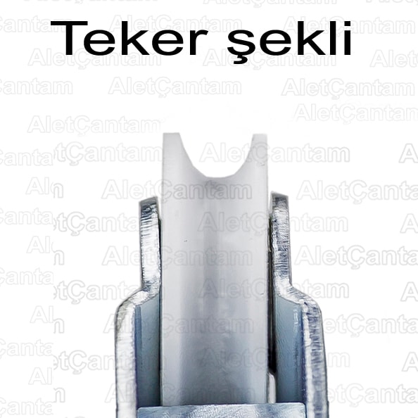 Sürgülü Kapak Gardrop Tekerleği SKM80 Dolap Tekeri - 1 Kapak Set