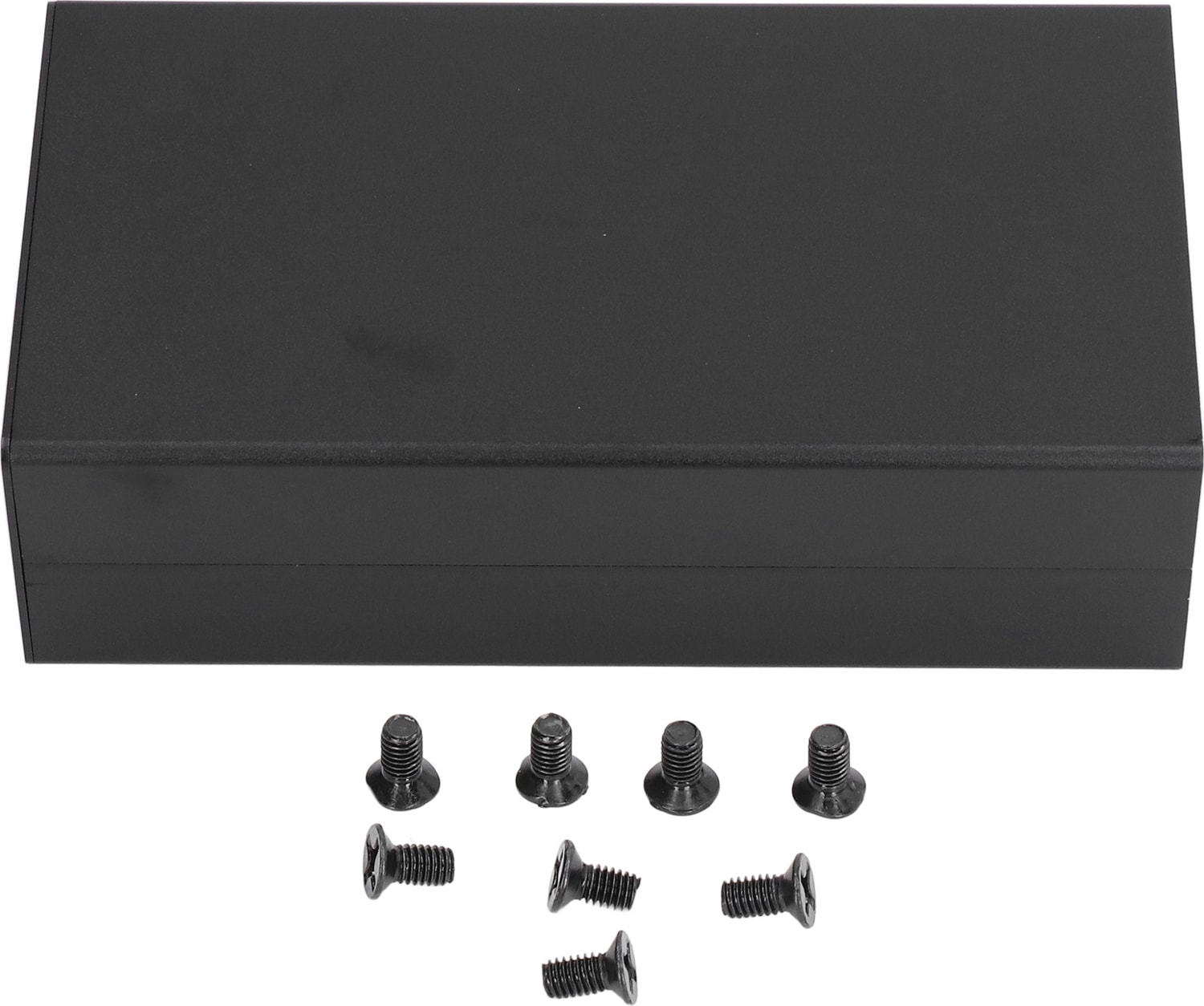 Alüminyum Alaşımlı Elektrik Kutusu Güç Amplifikatörü Proje Kasası Bölünmüş Muhafaza 58X110X200MM Mat Siyah (Yurt Dışından)