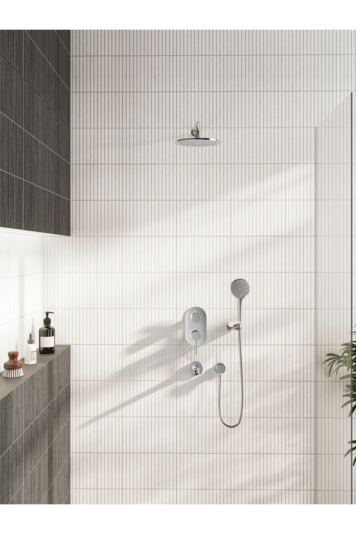 Aquaheat A47117 R2 Ankastre Banyo/duş Bataryası, Krom