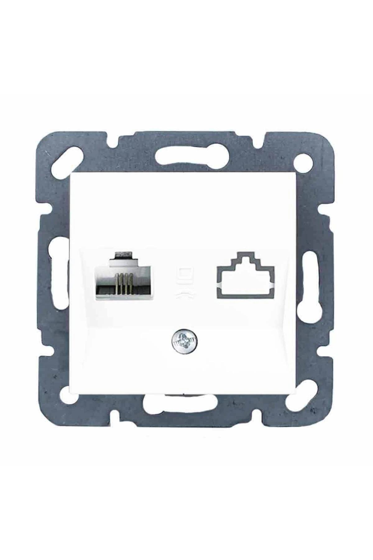 Viko Karre Beyaz Tekli Nümeris Prizi Mek. - 12 Adet