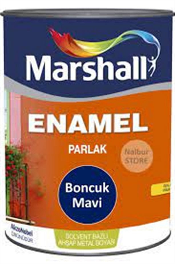 Enamel Solvent Bazlı Ahşap-metal Boyası Parlak Boncuk Mavi 0,75lt