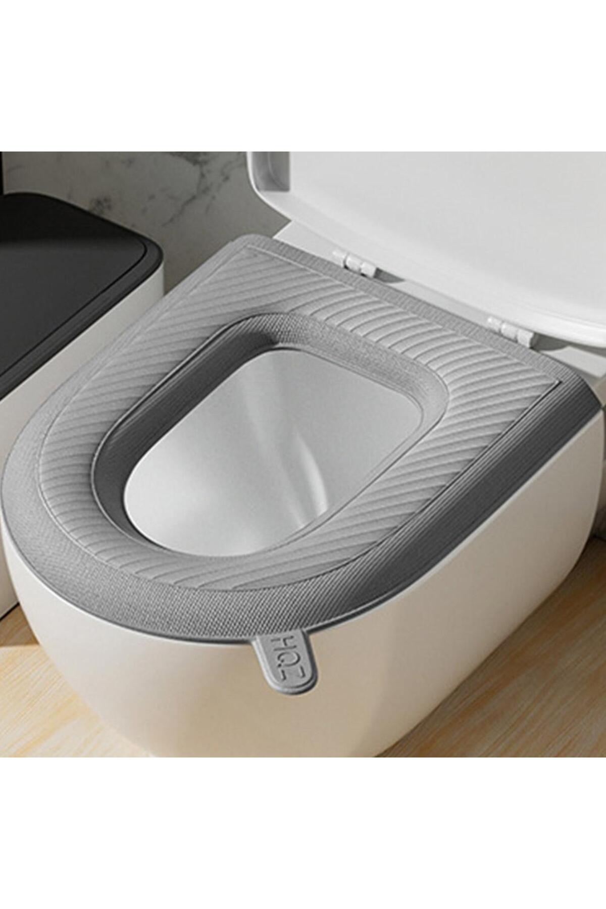 Evrensel Tuvalet Klozet Kapağı Süngeri Su Geçirmez Yumuşak Yıkanabilir Klozet Kılıfı Minderi