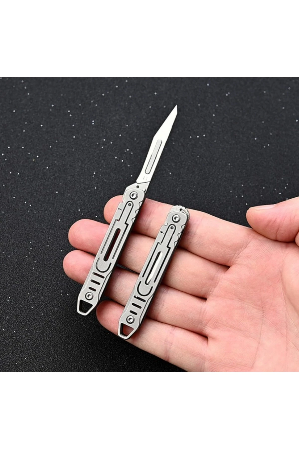 Katlanabilir Mini Neşter 11 Numara (10 Adet Yedek Bıçaklı)