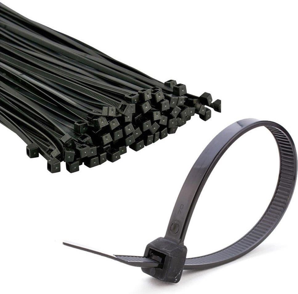 Kupa Plastik Cırt Kelepçe Siyah 3.6 x 300 Mm. - 100 Adet