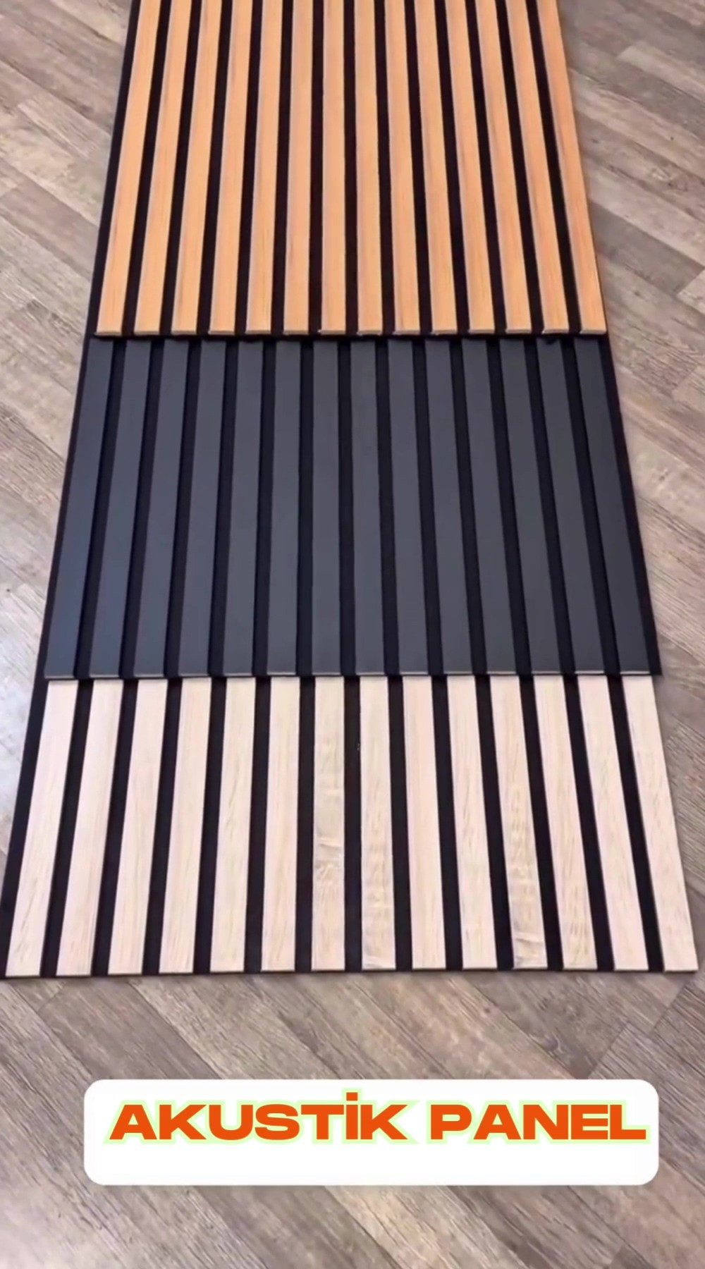 50x280cm Kula Kahverengi Akustik Duvar Paneli 3mm Keçe Ve 8mm Mdflam Salon Ofis Duvar Çıtası Lambiri