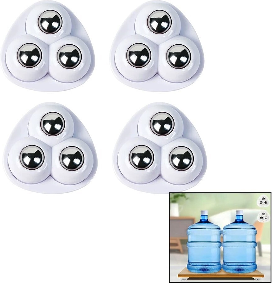 4 PCS 3 BİLYA TEKERLEKLİ MOBİLYA EŞYA TAŞIMA APARATI 360 DERECE (3791)