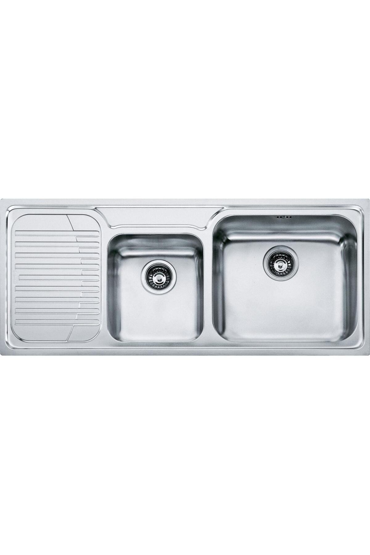 Galassia Gax 621 Sol Damlalıklı 2 Gözlü Paslanmaz Çelik Mutfak EviyeSİ 50x116cm