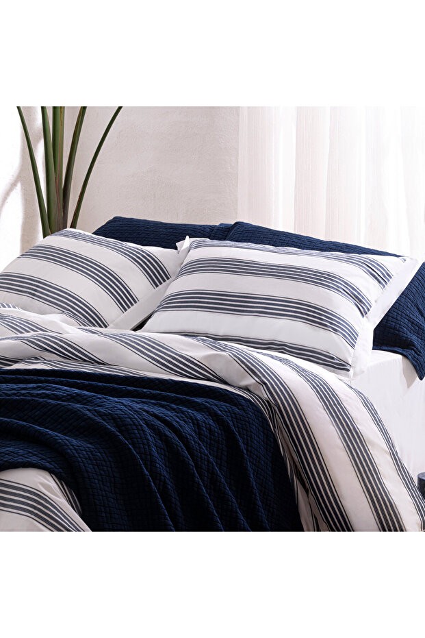 Wave Nevresim Seti King Size 230x220 Cm Beyaz