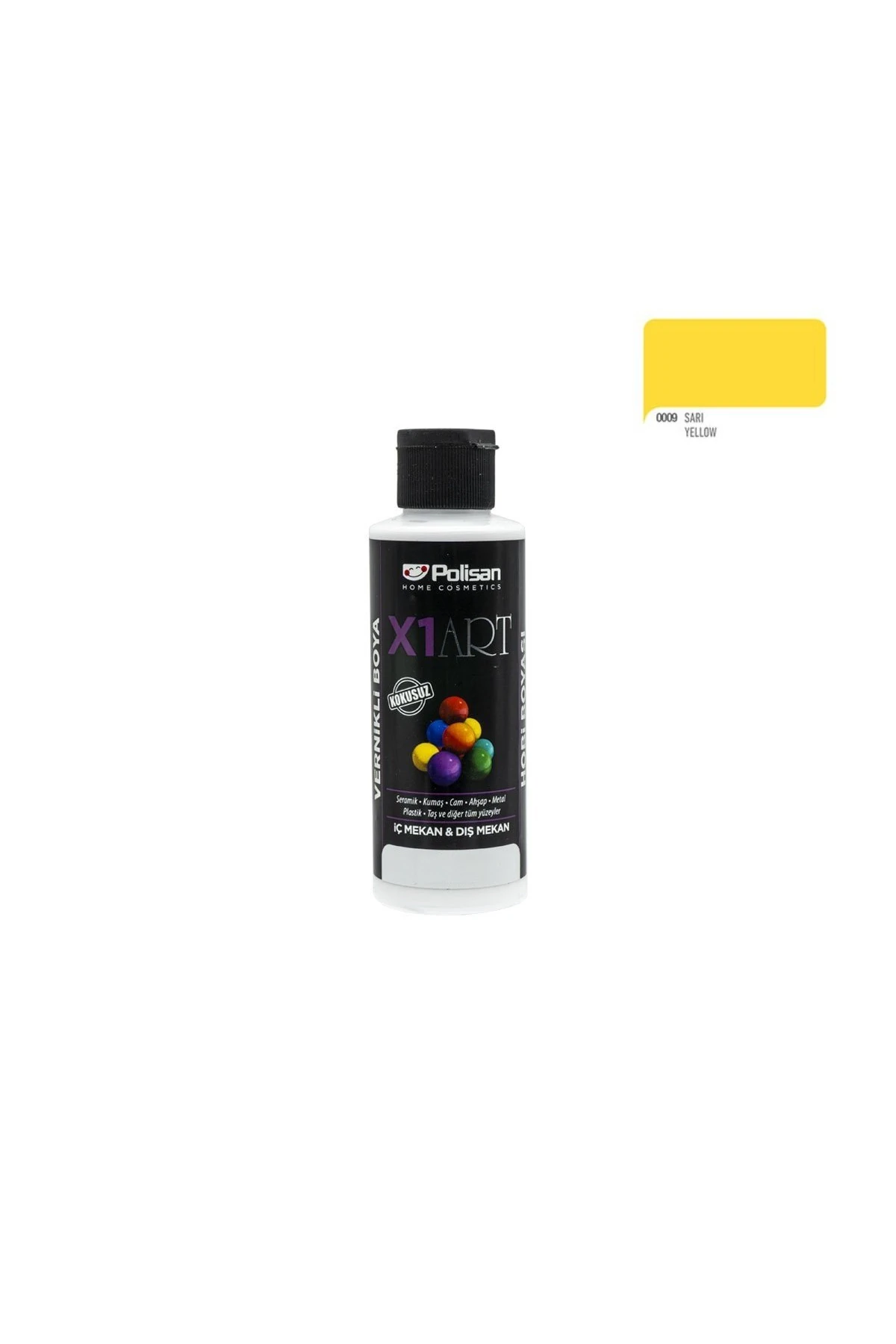 POLİSAN X1 HOBİ BOYASI 0016 SARI 120 ML