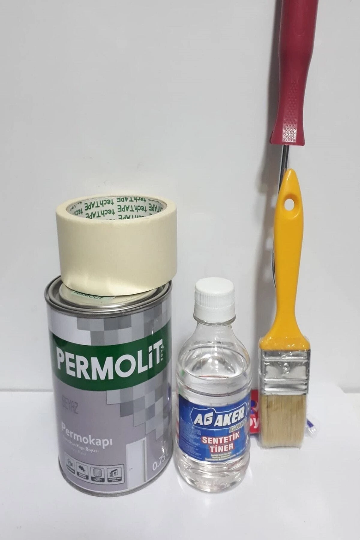 Amerikan Kapı Boyası 1 Kg 5 Parça Boyama Seti Beyaz