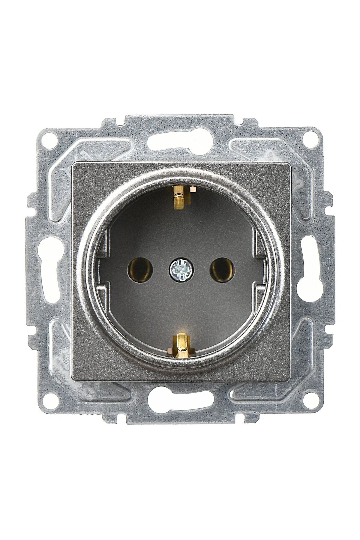 Eqona Füme Topraklı Priz Mekanizma