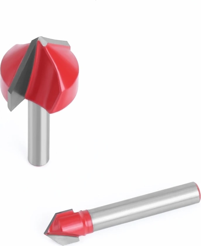 6X12.7MM Lavıe 6mm 1/4 Sap 90 V Tipi Planya Kesici Oyma Kanal Açma Araçları Yönlendirici Bit Seti Emniyet Freze Kesiciler (Yurt Dışından)