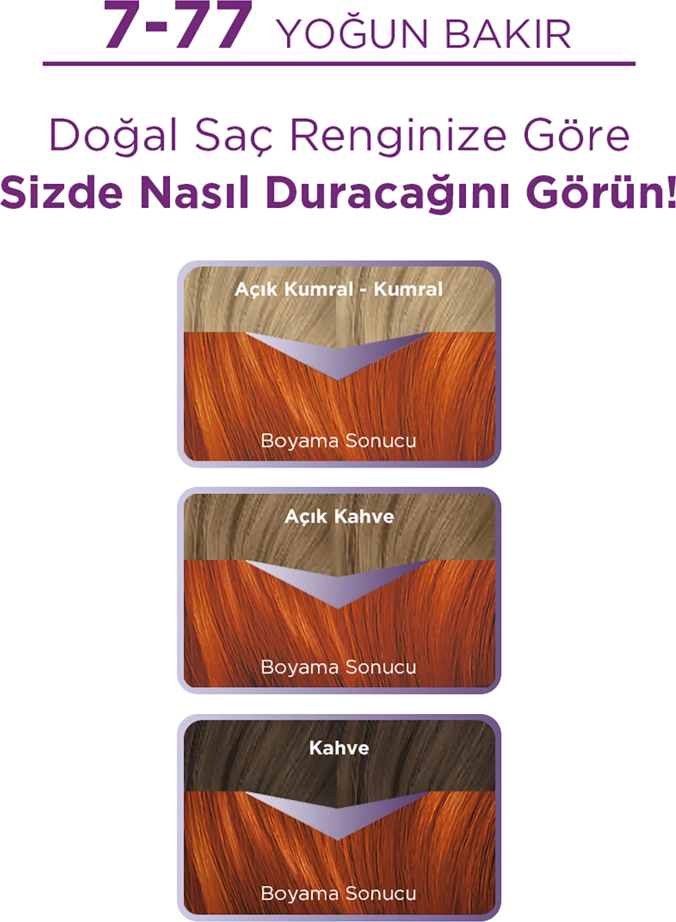 Göz Alıcı Renkler 7-77 Yoğun Bakır Pentanol & Besleyici Yağ İçeren Saç Boyası 115 ml